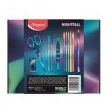 Kép 6/7 - Írószer készlet / suliszett Maped Nightfall ajándékdoboz - 11 darabos