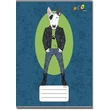 Kép 4/4 - Victoria Animal Fashion vonalas füzet 4. osztálytól - bull terrier kutyás