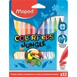 Kép 1/2 - Filctoll készlet Maped Color Peps - 2,8 mm vonalvastagság - 12 szín - Jungle
