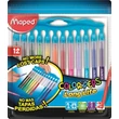 Kép 2/2 - Maped Color Peps Innovation elhagyhatatlan kupakos filctoll 12 szín