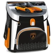 Kép 1/7 - Lamborghini narancssárga autós prémium iskolatáska mágneszárral 