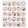 Kép 1/2 - Karácsonyi számok adventi kalendáriumhoz - cuki állatos adventi számos matricák