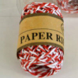 Papírzsineg / papír kötél - kétszínű Cre Art - fehér-piros