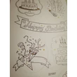 Kép 3/5 - Színezhető csillámos matrica - Happy Birthday / Szülinapos