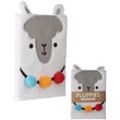 Kép 2/4 - Lámás napló plüss borítóval - A5 - Fluffies vonalas notesz