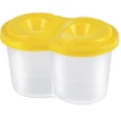 Kép 4/4 - Dupla ecsettál fedéllel Pantaplast Simple