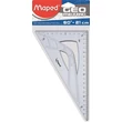 Kép 1/2 - Háromszög vonalzó - 60° 21 cm átlátszó - Maped Geometric