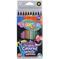 Színes ceruza készlet csillogós - 10 szín - Colorino Metallic