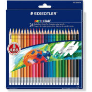 Staedtler hatszögletű színes ceruza készlet radírvéggel - 24 db/csomag - Noris Club