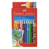 Színes ceruza készlet háromszögletű - 12 db/csomag - Faber-Castell Jumbo Grip