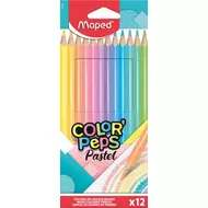 Háromszögletű pasztell színes ceruza készlet 12 szín Color Peps Pastel