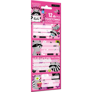 Mosómacis füzetcímke - 12 etikett/csomag - Lollipop Raccoon