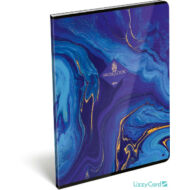 XRCise Look Prémium vonalas tűzött füzet - A4 40 lapos - THREE kék márványos