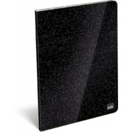 XRCise Look Prémium kockás tűzött füzet - A4 40 lapos - TWO fekete