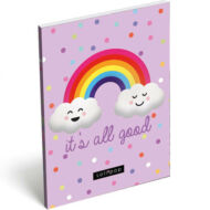 Happy Rainbow papírfedeles notesz A7 - It's all good jegyzetfüzet