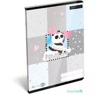 Panda-unikornisos sima füzet - A5 - 20-32 - Lollipop Pandacorn