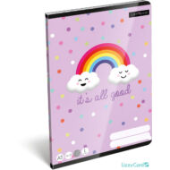 Happy Rainbow vonalas füzet - Lollipop It's all Good - A5 - 1. osztályos / 14-32