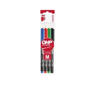 Alkoholos marker / filc - ICO OHP M - 1–1,5 mm - 4 színű készlet
