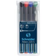 Alkoholos marker Schneider Maxx 220 S - 0,4 mm - alkoholos filctoll készlet
