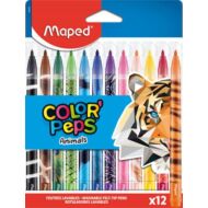 Filctoll készlet Maped Color Peps - 2,8 mm vonalvastagság - 12 szín - Animals