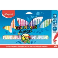 Filctoll készlet Maped Color Peps Jungle - kimosható - 24 szín