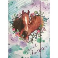 Lovas A4 gumis mappa - Sweet Horses