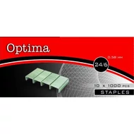 Tűzőkapocs 24/6 - Optima - 1000 db/csomag