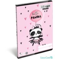 Pandás kockás füzet Lollipop Hello Panda