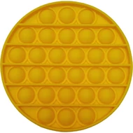 Pop it fidget stresszoldó játék - kerek - citromsárga