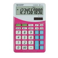 Asztali számológép - 10 számjegyes - SHARP EL-332 - Pink