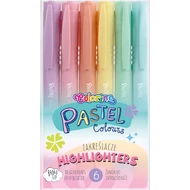 Szövegkiemelő készlet - Colorino Pastel - 6 pasztell szín/csomag