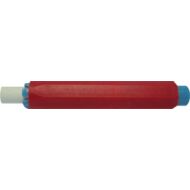 Krétafogó - műanyag kerek táblakrétához - piros-kék