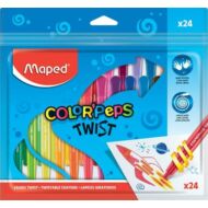 Zsírkréta kicsavarható műanyag burkolatban - 24 szín - Maped Color Peps