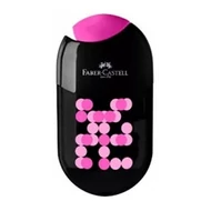 Kétlyukú tartályos hegyező radírral - Faber-Castell - rózsaszín