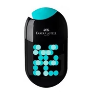 Kétlyukú tartályos hegyező radírral - Faber-Castell - zöld