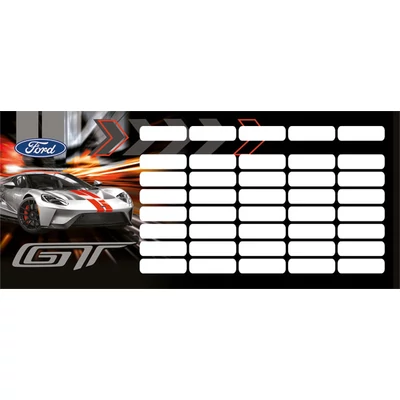 Ford GT mini órarend - Silver