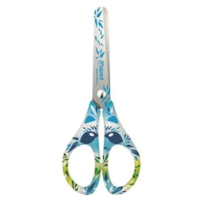 Iskolai / általános olló 13 cm - Maped Mini Cute állatos - kék