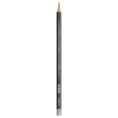 Maped háromszögletű grafitceruza készlet Black Peps Deco - HB - fekete-ezüst