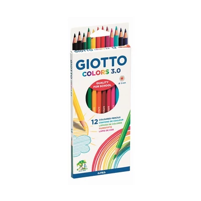 Színes ceruza készlet hatszögletű - GIOTTO Colors 3.0 - 12 szín