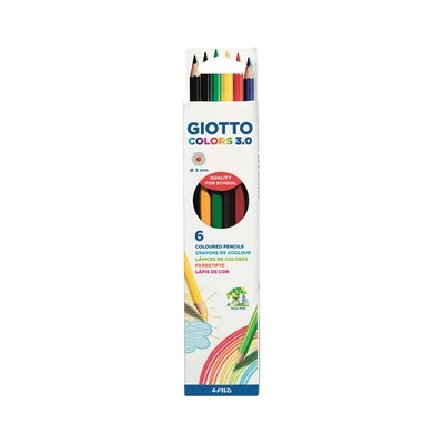 Színes ceruza készlet hatszögletű - GIOTTO Colors 3.0 - 6 szín