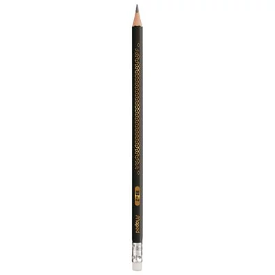 Maped háromszögletű grafitceruza Black Peps Deco HB radíros - fekete