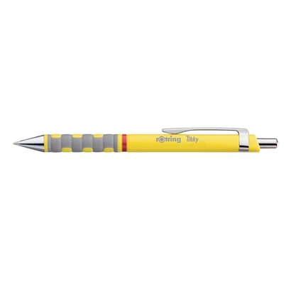 Tikky III. 0,8 mm golyóstoll sárga tolltest - kék