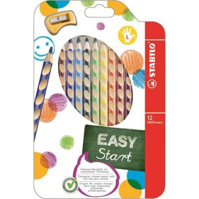 Stabilo EasyColour színes ceruza készlet - 12 szín - balkezes