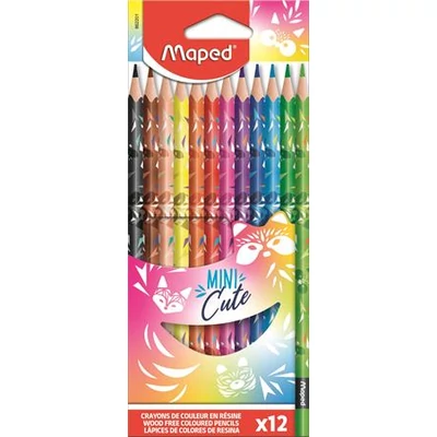 Színes ceruza készlet 12 db/cs - Maped Mini Cute állatos