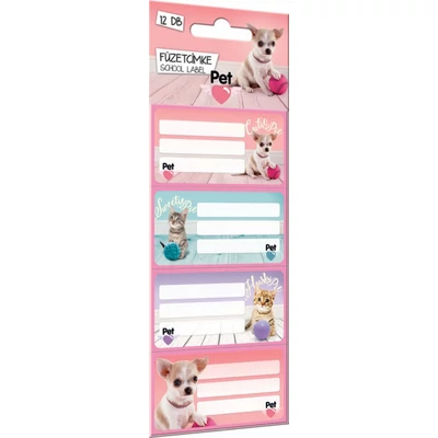 Pet Cutie Pie füzetcímke