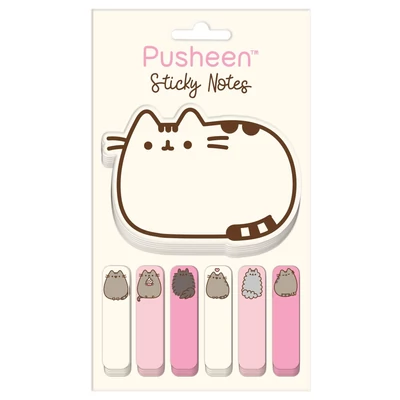 Oldaljelölő címke - színes írható papír - Pusheen cat cicás