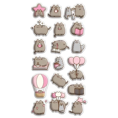 Pusheen cat puffy matrica - cicás