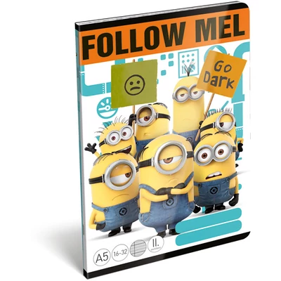 Minion Mel 2. osztályos vonalas füzet