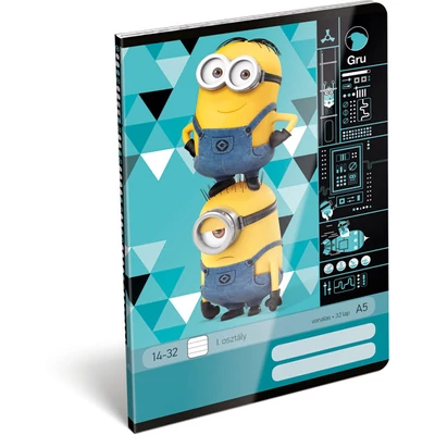 Minion Gadget 1. osztályos vonalas füzet