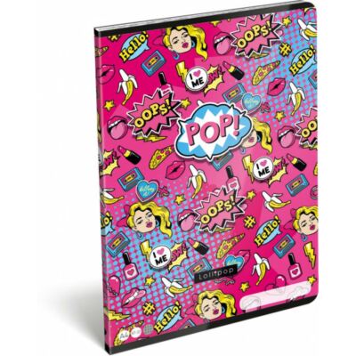 POP kockás füzet - A4 - 87-32 - Lollipop Pop